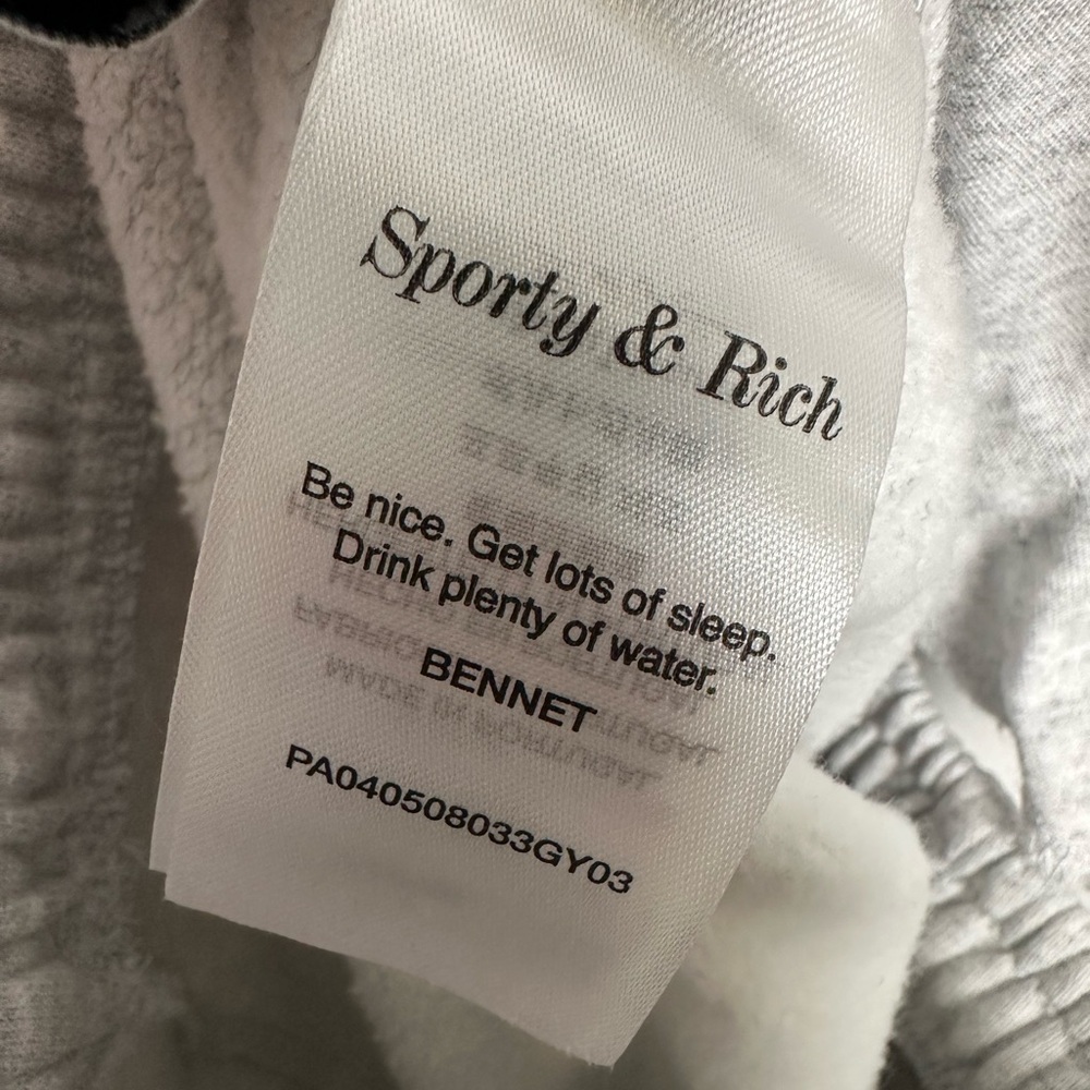 SPORTY & RICH
Grey Emblem Straight Leg Sweatpants - Picture 10 of 13